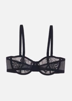 The Balconette - Mesh, Black