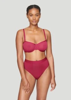 The Balconette - Mesh, Mulberry -Velisse Bikini Shop clp the balconette mesh mulberry b0 01