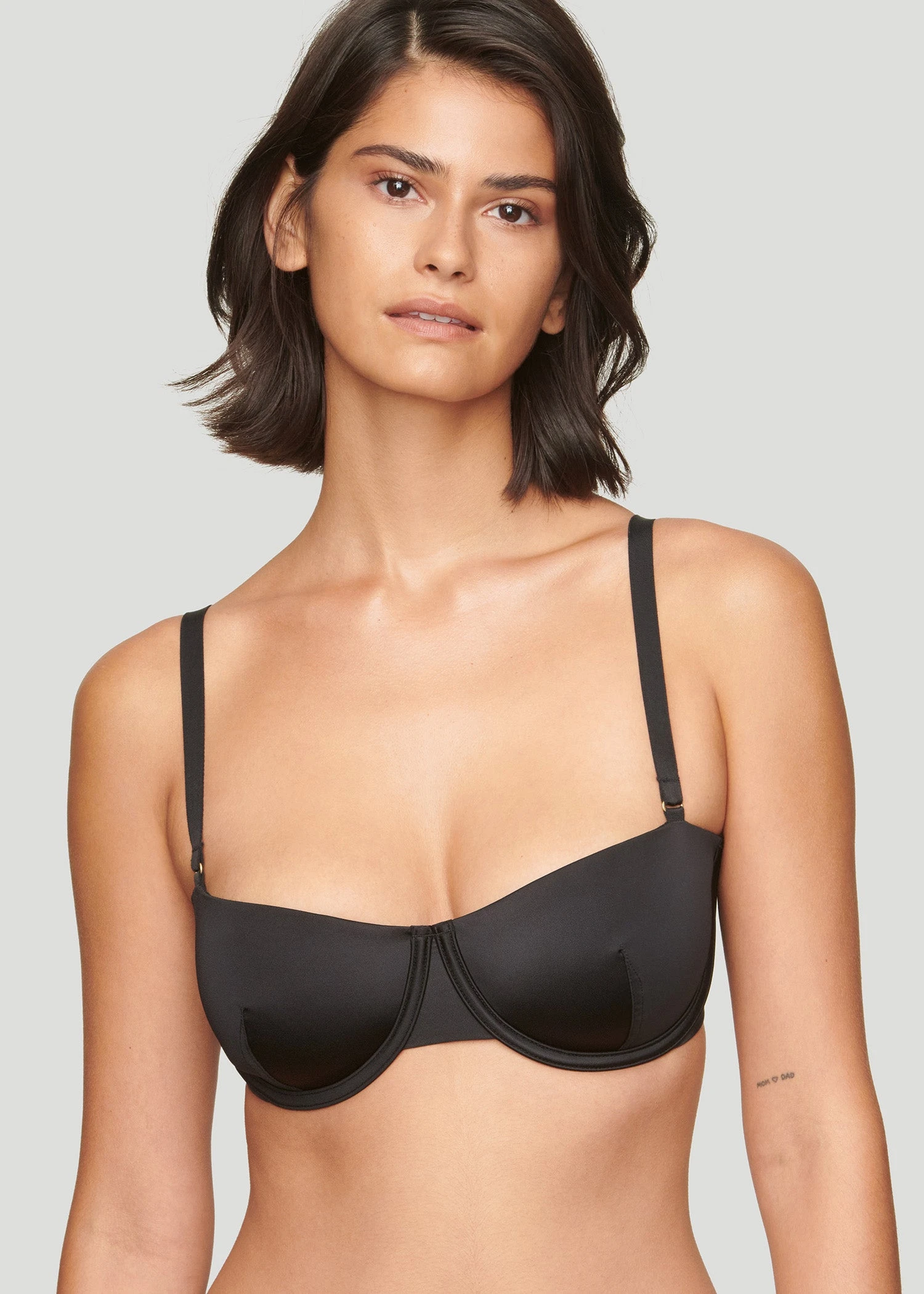 The Balconette - Satin, Black Shine 14 The Balconette - Satin, Black Shine - Image 12