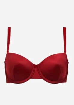 The Balconette - Satin, Garnet Shine