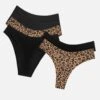 The Best Seller Pack Of 5 - Modal, Leopard -Velisse Bikini Shop clp the best seller pack of 5 modal leopard b0 01