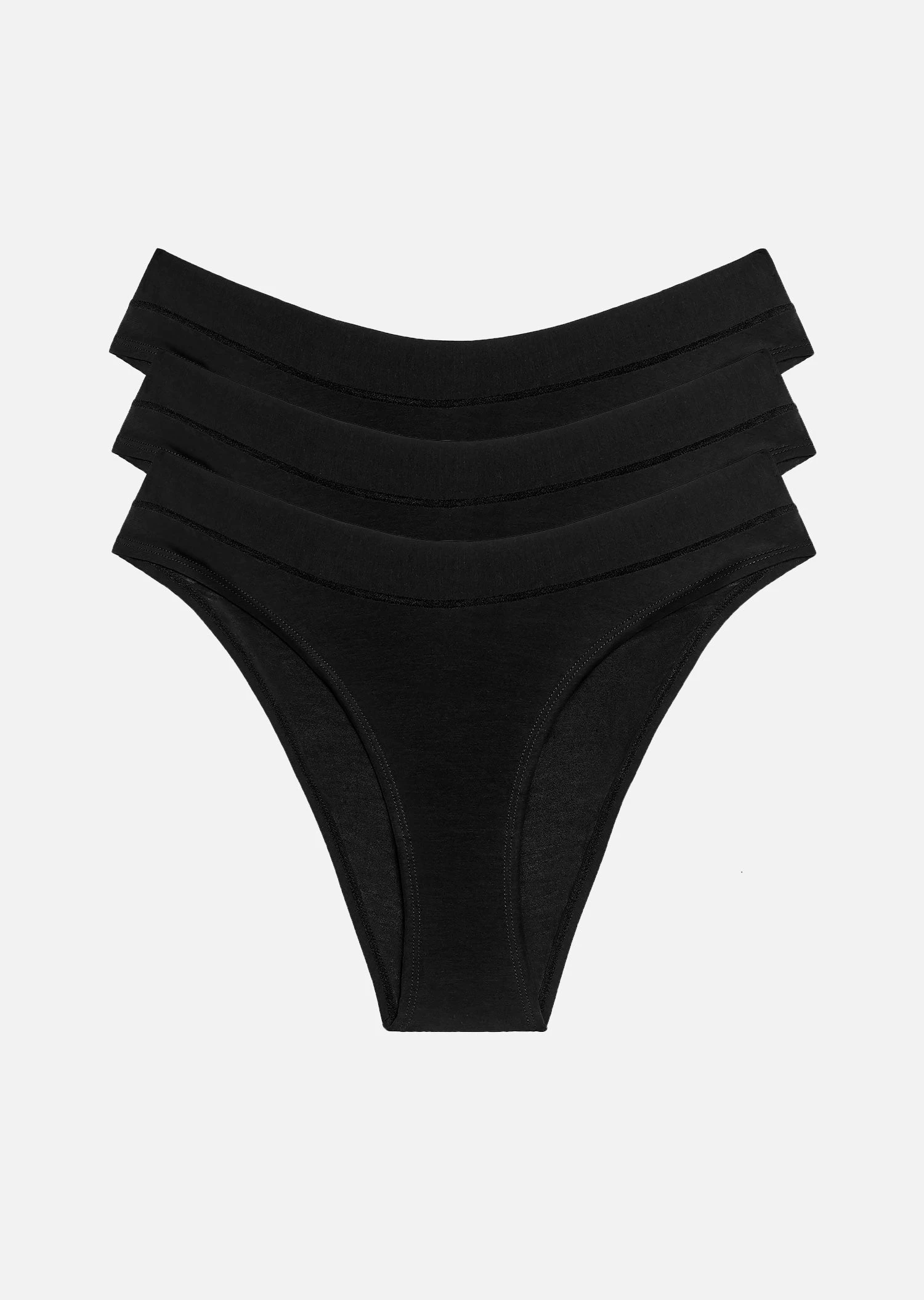The Bikini Pack Of 3 - Modal, Black 3 The Bikini Pack Of 3 - Modal, Black