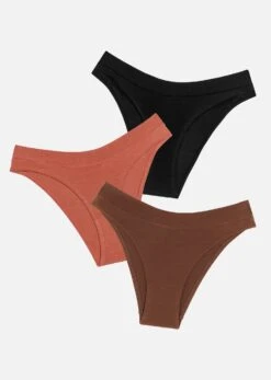 The Bikini Pack Of 3 - Modal, Clay