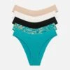 The Bikini Pack Of 5 - Modal, Marble Turquoise -Velisse Bikini Shop clp the bikini pack of 5 modal marble turquoise b0 01 1