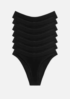 The Bikini Pack Of 7 - Modal, Black