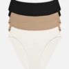 The Brief Pack Of 5 - Modal, Black & Taupe -Velisse Bikini Shop clp the brief pack of 5 modal black taupe b0 02