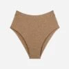 The Highwaist - Lurex, Taupe Sparkle