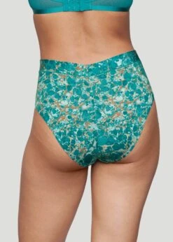 The Highwaist - Modal, Marble Turquoise -Velisse Bikini Shop clp the highwaist modal turquoise marble b0 01 1