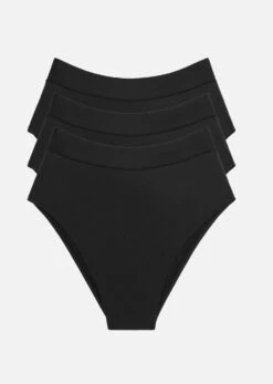 The Highwaist Pack Of 3 - Modal, Black