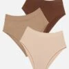 The Highwaist Pack Of 3 - Modal, Sand -Velisse Bikini Shop clp the highwaist pack of 3 modal sand b0 02 1