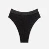 The Highwaist Thong - Lurex, Black Sparkle