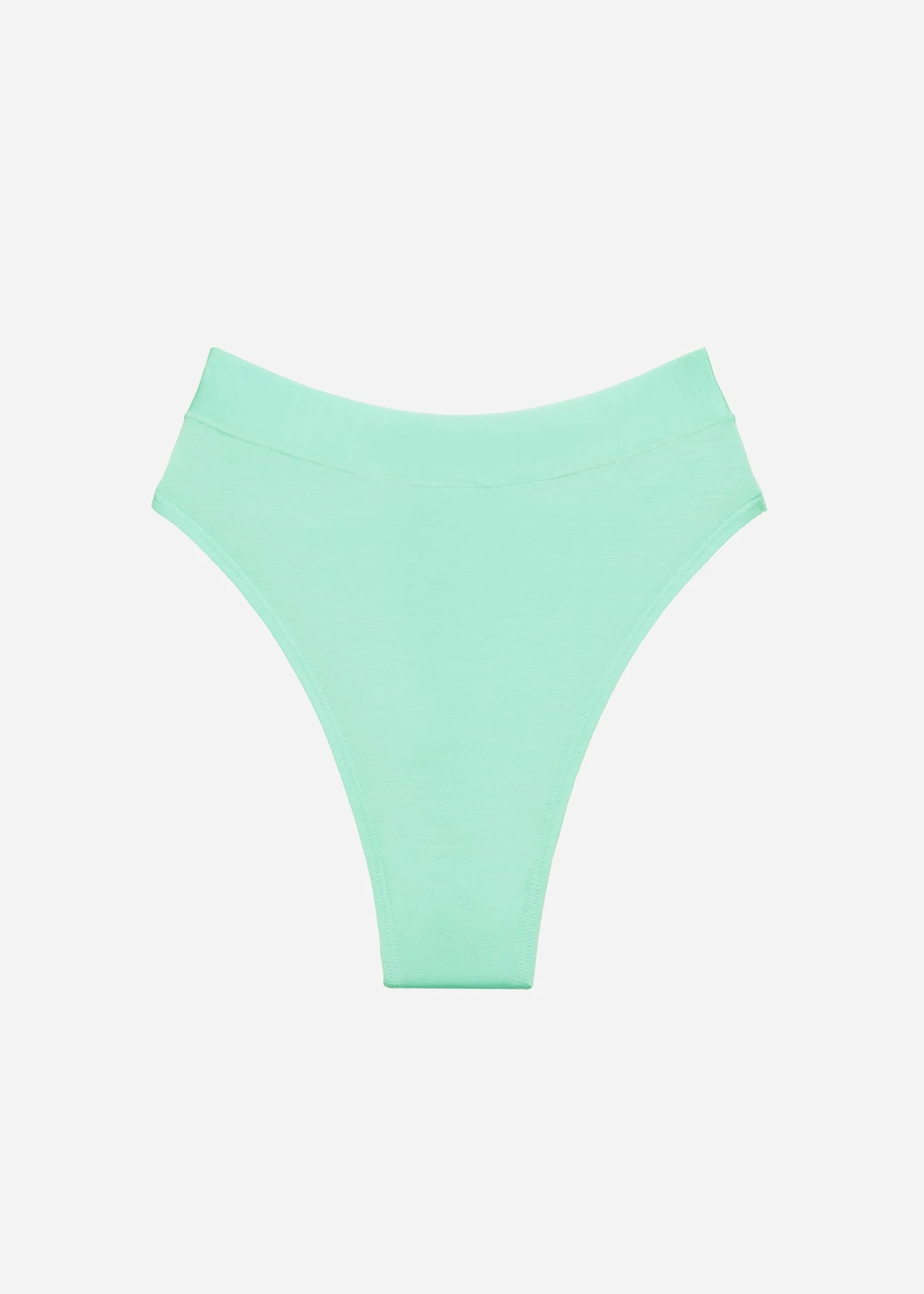 The Highwaist Thong - Modal, Aqua 3 The Highwaist Thong - Modal, Aqua