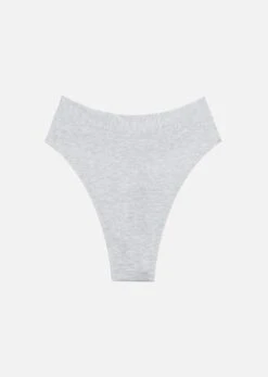 The Highwaist Thong - Modal, Heather Grey