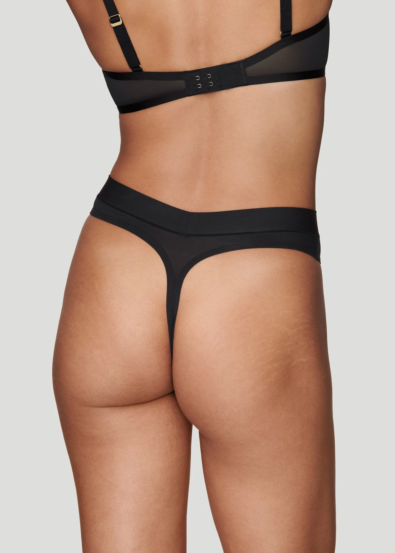 The Highwaist Thong - Modal, Heather Grey 4 The Highwaist Thong - Modal, Heather Grey - Image 2