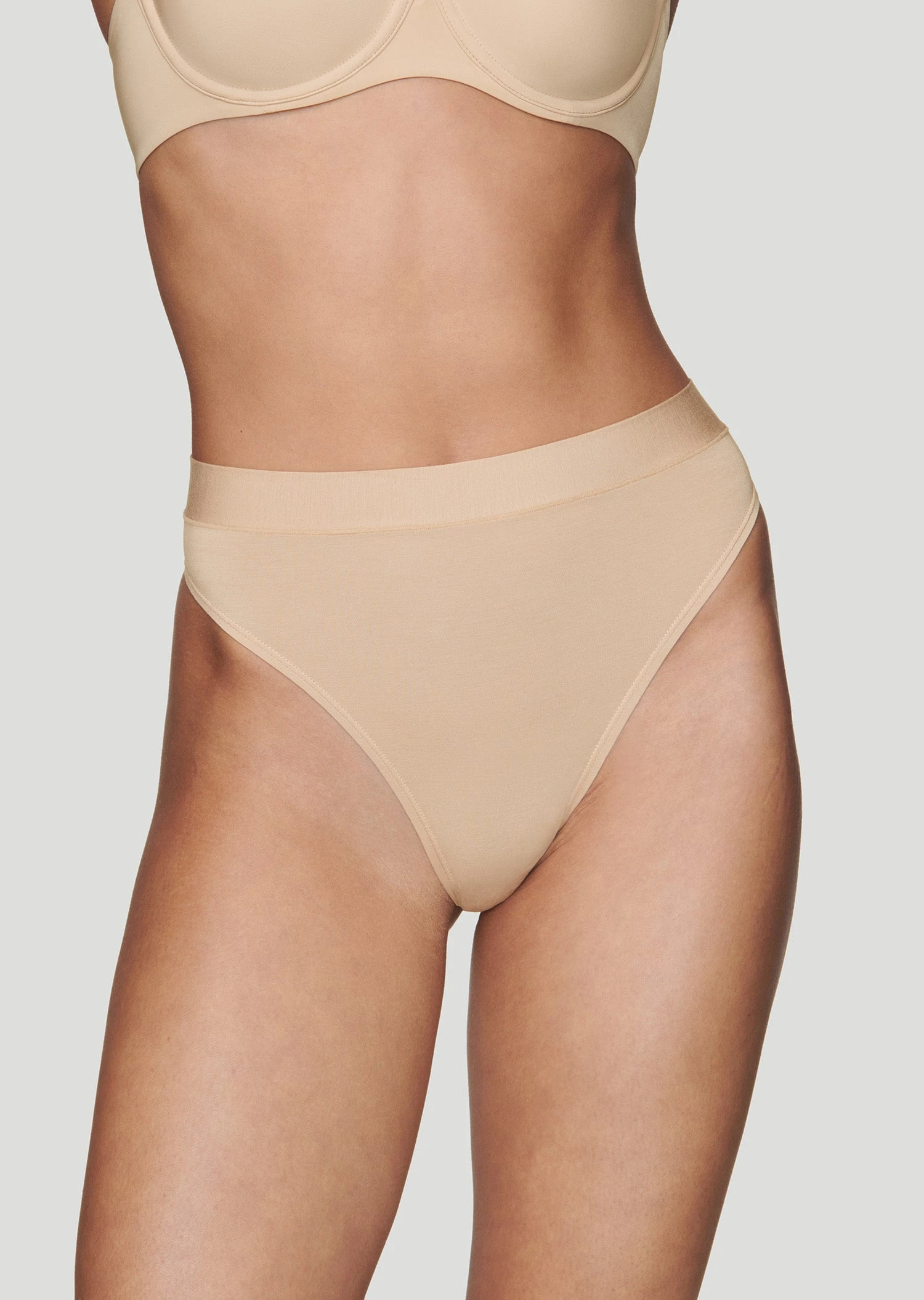 The Highwaist Thong - Modal, Pearl 4 The Highwaist Thong - Modal, Pearl - Image 2