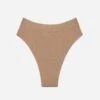 The Highwaist Thong - Modal, Taupe 1 The Highwaist Thong - Modal, Taupe -Velisse Bikini Shop clp the highwaist thong modal taupe b0 02