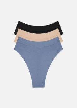 The Highwaist Thong Pack Of 3 - Modal, Dawn