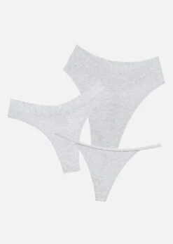 The Minimalist Pack Of 3 - Modal, Heather Grey