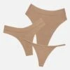 The Minimalist Pack Of 3 - Modal, Taupe -Velisse Bikini Shop clp the minimalist pack of 3 modal taupe b0 02 1