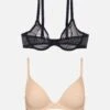 The Modal And Mesh Plunge Pack Of 2 -Velisse Bikini Shop clp the modal and mesh plunge pack of 2 b0 01