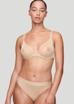 The Plunge - Mesh, Pearl -Velisse Bikini Shop clp the plunge mesh pearl b0 01