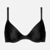 The Plunge - Satin, Black Shine -Velisse Bikini Shop clp the plunge satin black shine b0 02 1
