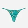 The String Thong - Modal, Marble Turquoise