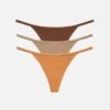 The String Thong Pack Of 3 - Modal, Caramel -Velisse Bikini Shop clp the string thong pack of 3 modal caramel b0 01
