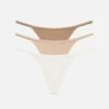 The String Thong Pack Of 3 - Modal, Sand -Velisse Bikini Shop clp the string thong pack of 3 modal sand b0 02