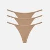 The String Thong Pack Of 3 - Modal, Taupe -Velisse Bikini Shop clp the string thong pack of 3 modal taupe b0 02