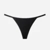 The String Thong - Satin, Black Shine 2 The String Thong - Satin, Black Shine -Velisse Bikini Shop clp the string thong satin black shine b0 02