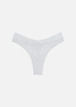 The Thong - Modal, Heather Grey
