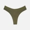 The Thong - Modal, Moss -Velisse Bikini Shop clp the thong modal moss b0 02