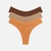 The Thong Pack Of 3 - Modal, Caramel -Velisse Bikini Shop clp the thong pack of 3 modal caramel b0 01