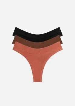 The Thong Pack Of 3 - Modal, Clay