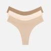 The Thong Pack Of 3 - Modal, Sand 2 The Thong Pack Of 3 - Modal, Sand -Velisse Bikini Shop clp the thong pack of 3 modal sand b0 02