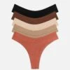 The Thong Pack Of 5 - Modal, Clay 2 The Thong Pack Of 5 - Modal, Clay -Velisse Bikini Shop clp the thong pack of 5 modal clay b0 02 1