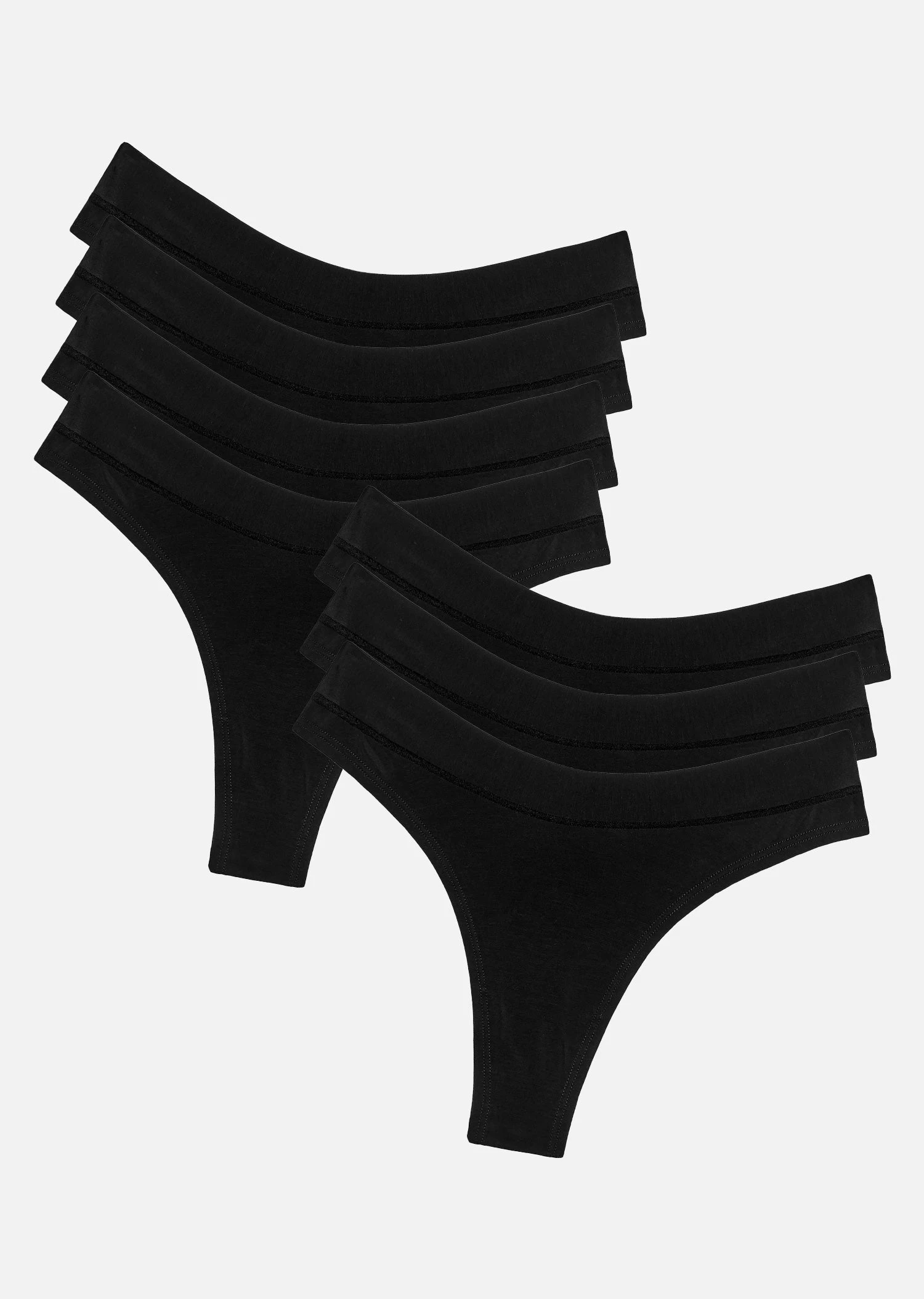 The Thong Pack Of 7 - Modal, Black 3 The Thong Pack Of 7 - Modal, Black