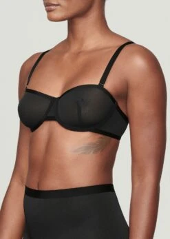 The Balconette - Mesh, Black -Velisse Bikini Shop pdp the balconette mesh black b1 02