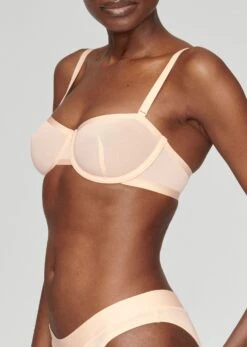 The Balconette - Mesh, Blush -Velisse Bikini Shop pdp the balconette mesh blush b1 02