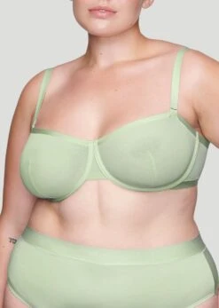 The Balconette - Mesh, Celadon -Velisse Bikini Shop pdp the balconette mesh celadon b0 01