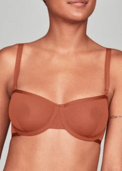 The Balconette - Mesh, Clay -Velisse Bikini Shop pdp the balconette mesh clay b2 01