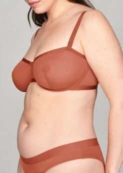 The Balconette - Mesh, Clay -Velisse Bikini Shop pdp the balconette mesh clay b3 02