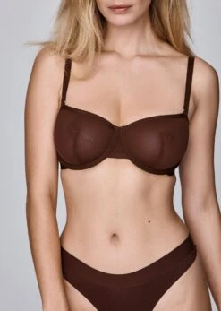 The Balconette - Mesh, Espresso -Velisse Bikini Shop pdp the balconette mesh espresso b2 01