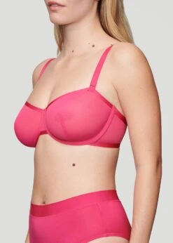 The Balconette - Mesh, Fuchsia -Velisse Bikini Shop pdp the balconette mesh fuchsia b1 02
