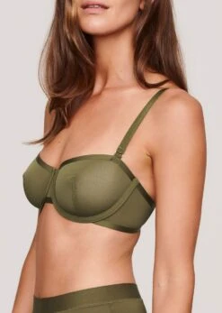 The Balconette - Mesh, Moss -Velisse Bikini Shop pdp the balconette mesh moss b1 02