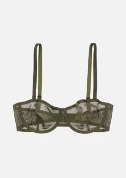 The Balconette - Mesh, Moss -Velisse Bikini Shop pdp the balconette mesh moss b1 05