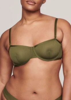 The Balconette - Mesh, Moss -Velisse Bikini Shop pdp the balconette mesh moss b3 01