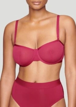 The Balconette - Mesh, Mulberry -Velisse Bikini Shop pdp the balconette mesh mulberry b3 01