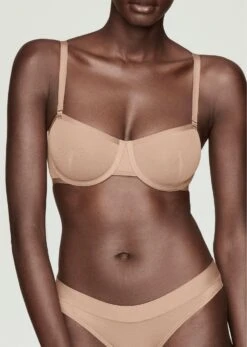 The Balconette - Mesh, Taupe -Velisse Bikini Shop pdp the balconette mesh taupe b1 01